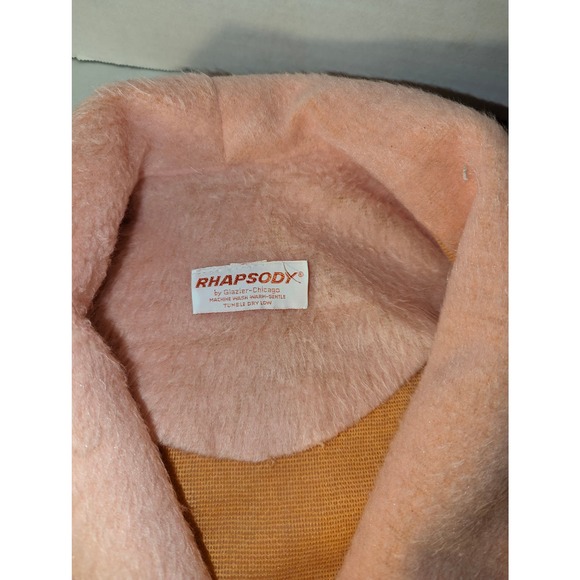 Vintage Rhapsody by Glazier Plush Velour Pink Robe Rare Soft Large Women's Warm - Picture 2 of 14